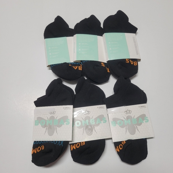 Bombas NWT Black Ancke socks 6 pairs. - Picture 1 of 11